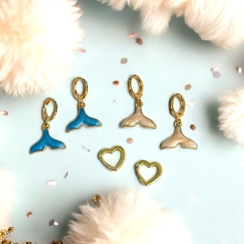 3 Pair Dainty Girls Earrings